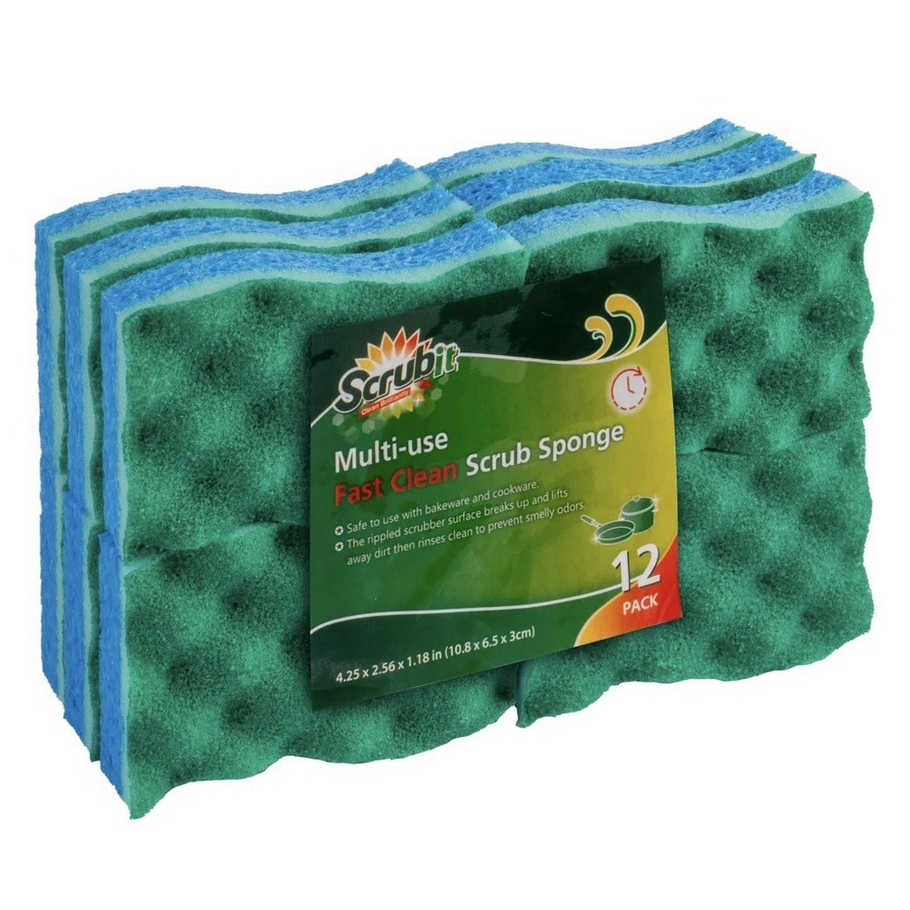 🧽 Scrub-It 12-Piece Fast Clean Sponge Set‎ - NEW!